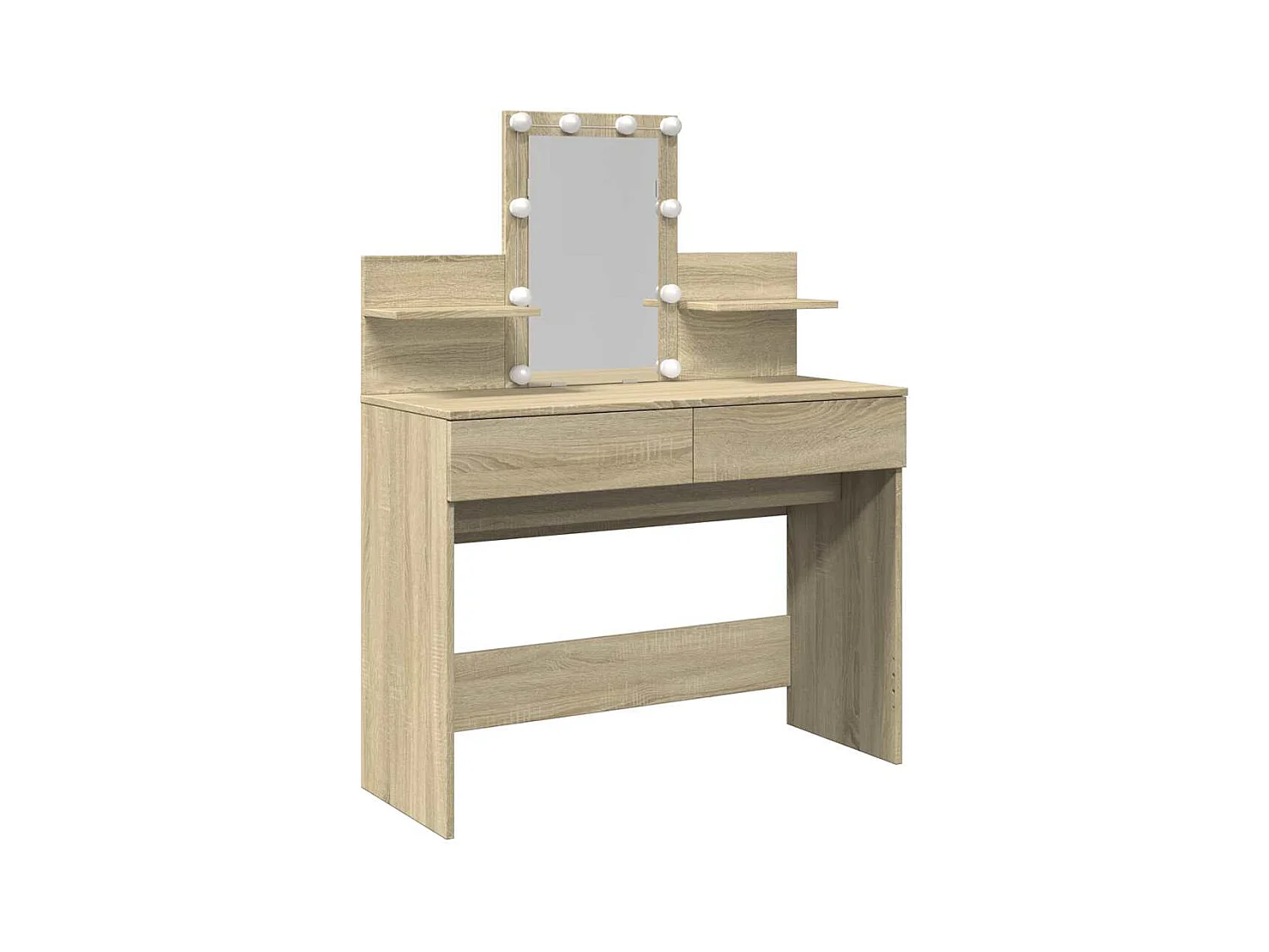 Kaptafel met LED Sonoma eiken 100x40x130 cm