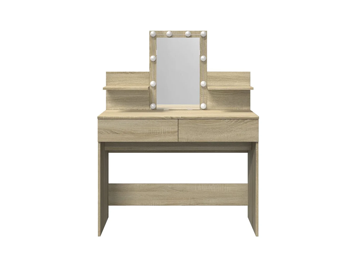 Kaptafel met LED Sonoma eiken 100x40x130 cm