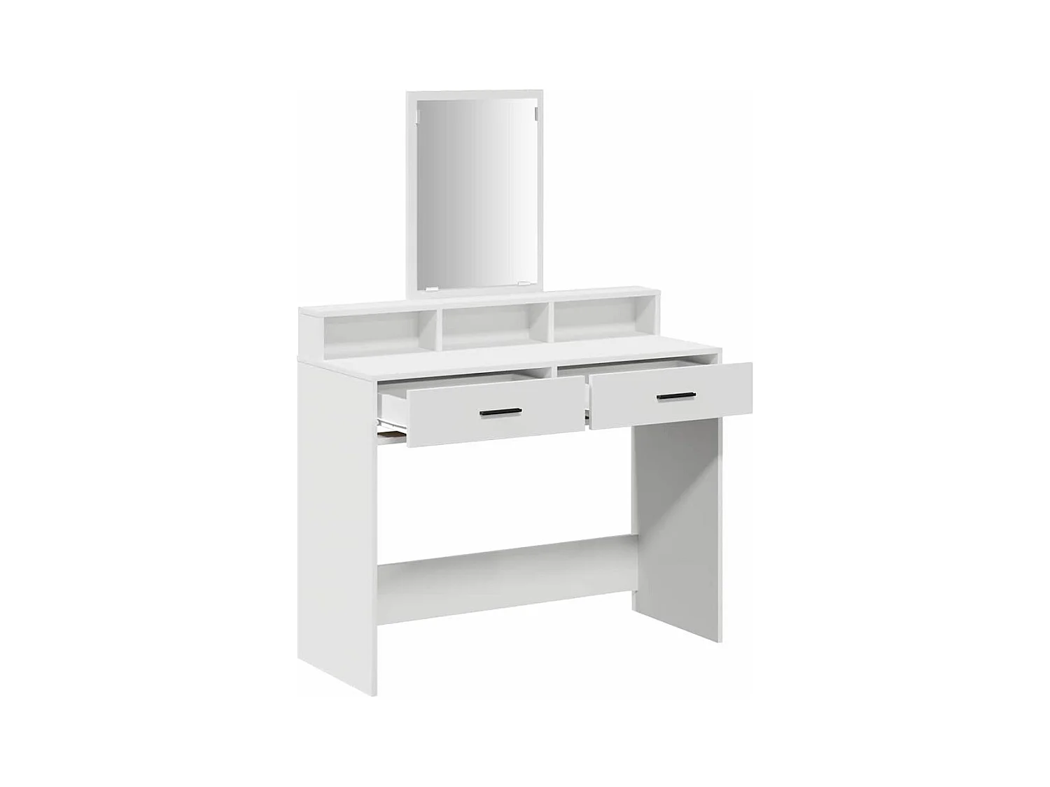 Coiffeuse avec tiroir Blanc 100 x 41 x 140 cm Bois d'ingénierie