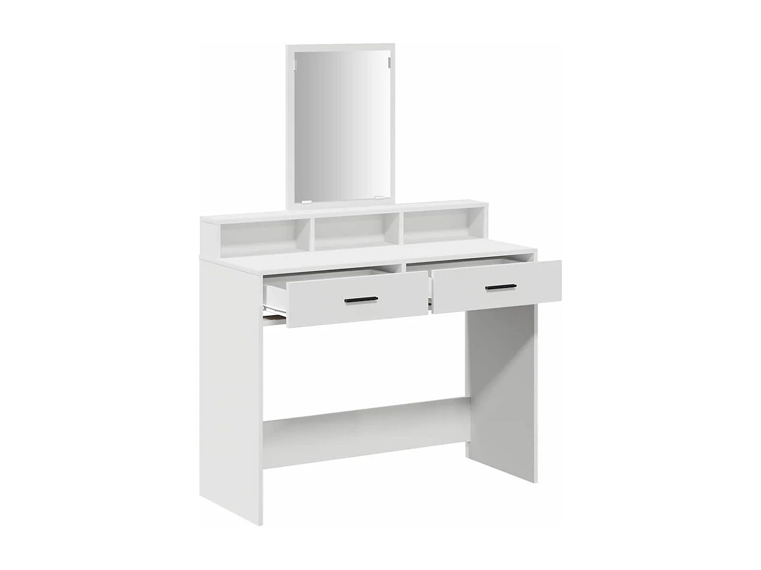 Coiffeuse avec tiroir Blanc 100 x 41 x 140 cm Bois d'ingénierie