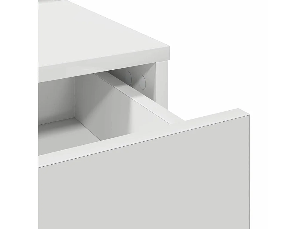 Coiffeuse avec tiroir Blanc 100 x 41 x 140 cm Bois d'ingénierie