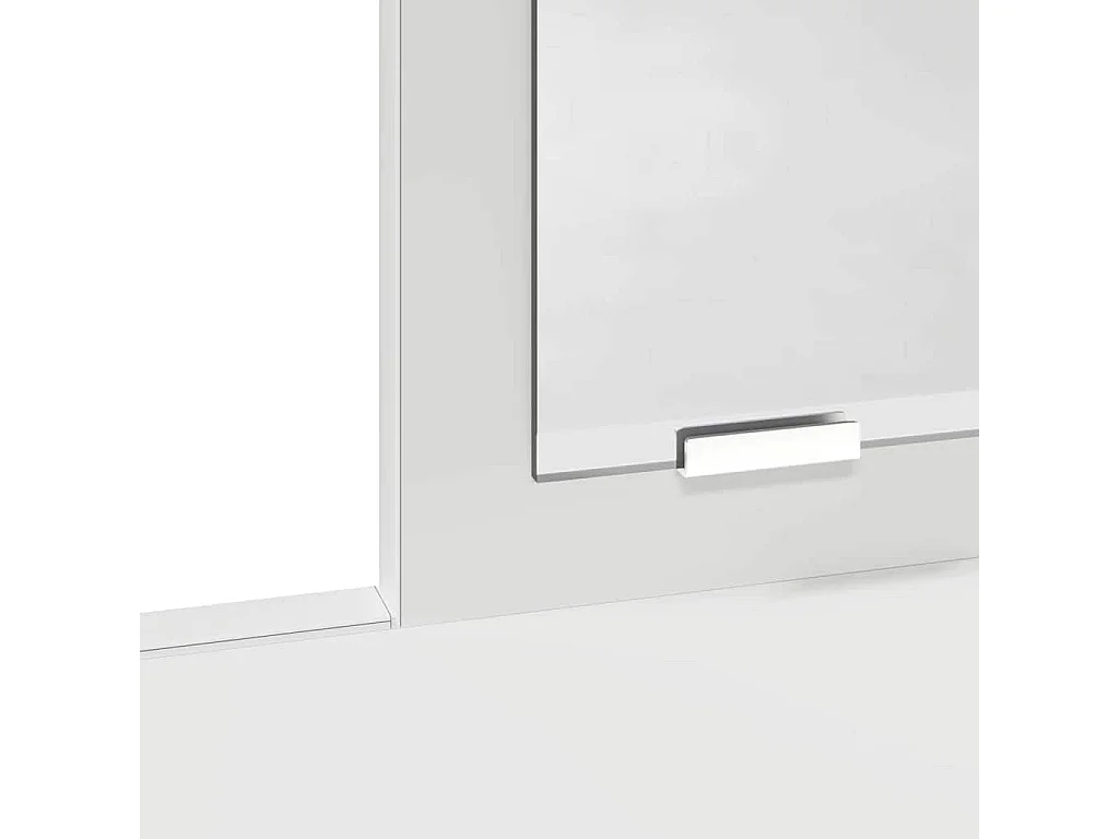 Coiffeuse avec tiroir Blanc 100 x 41 x 140 cm Bois d'ingénierie