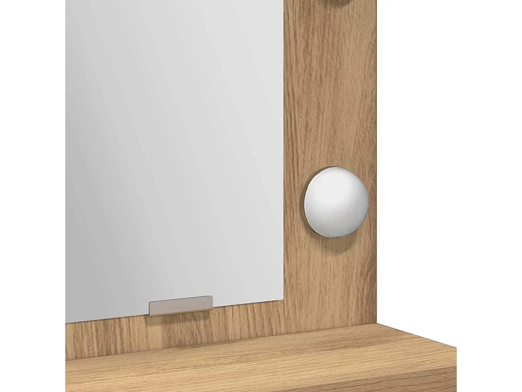 Coiffeuse chêne artisanal 50 x 41 x 135 cm Bois d'ingénierie