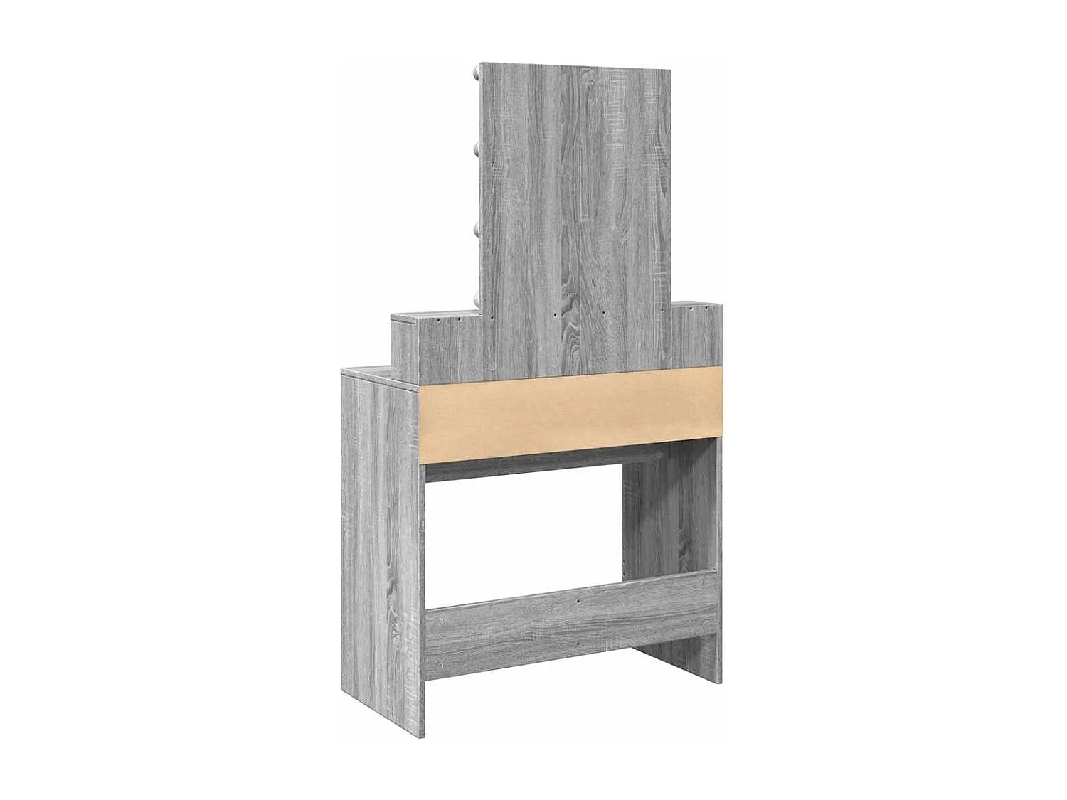 Kaptafel met LED Sonoma grijs 80x41x144,5 cm