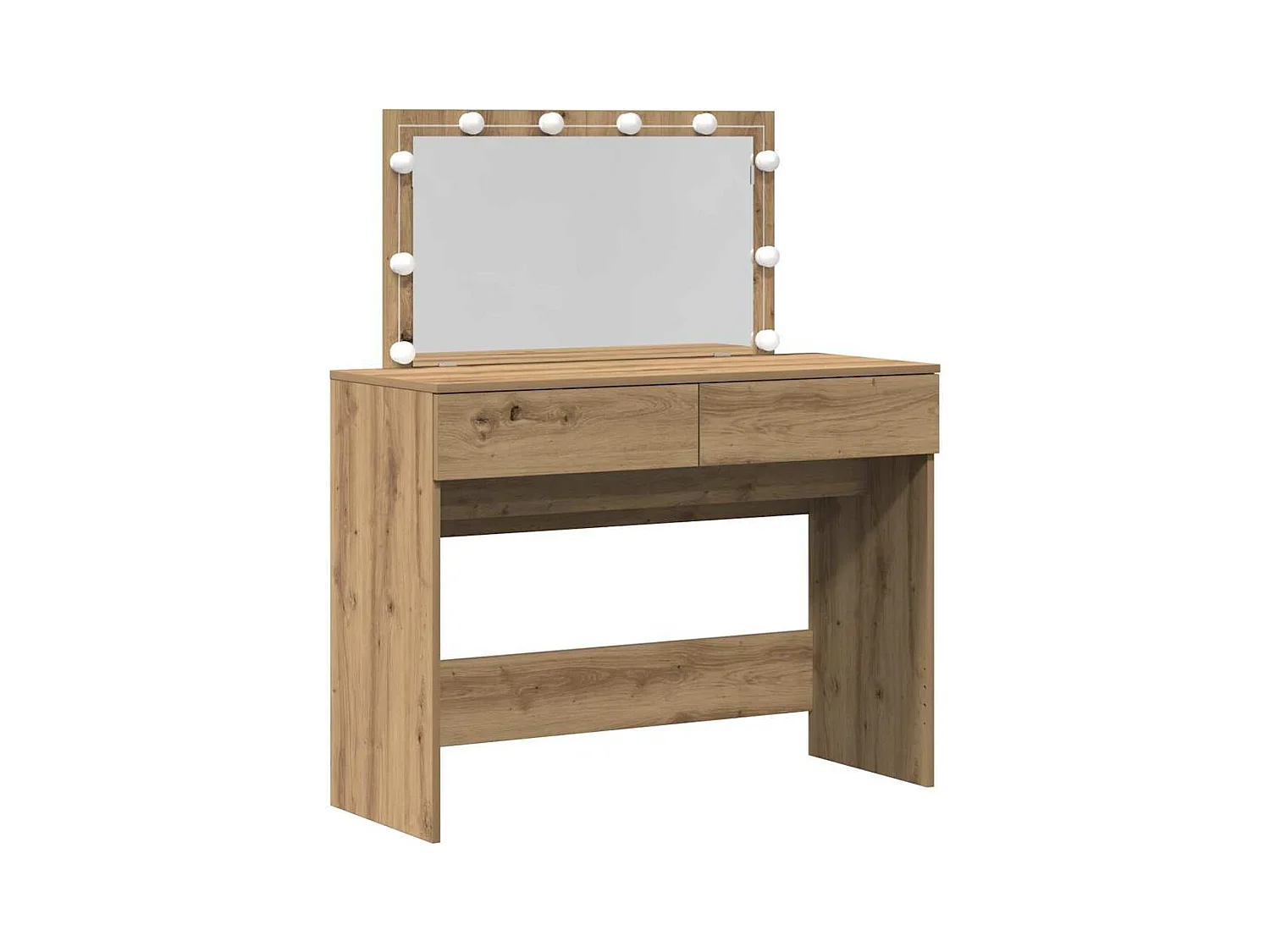 Coiffeuse chêne artisanal 100 x 40 x 120 cm Bois d'ingénierie