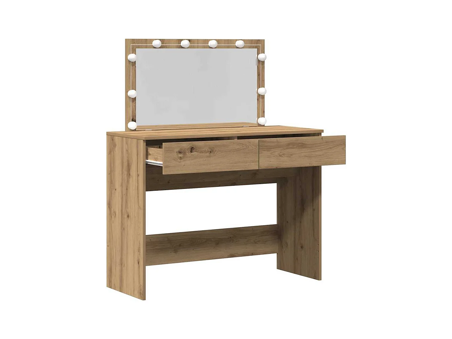 Coiffeuse chêne artisanal 100 x 40 x 120 cm Bois d'ingénierie