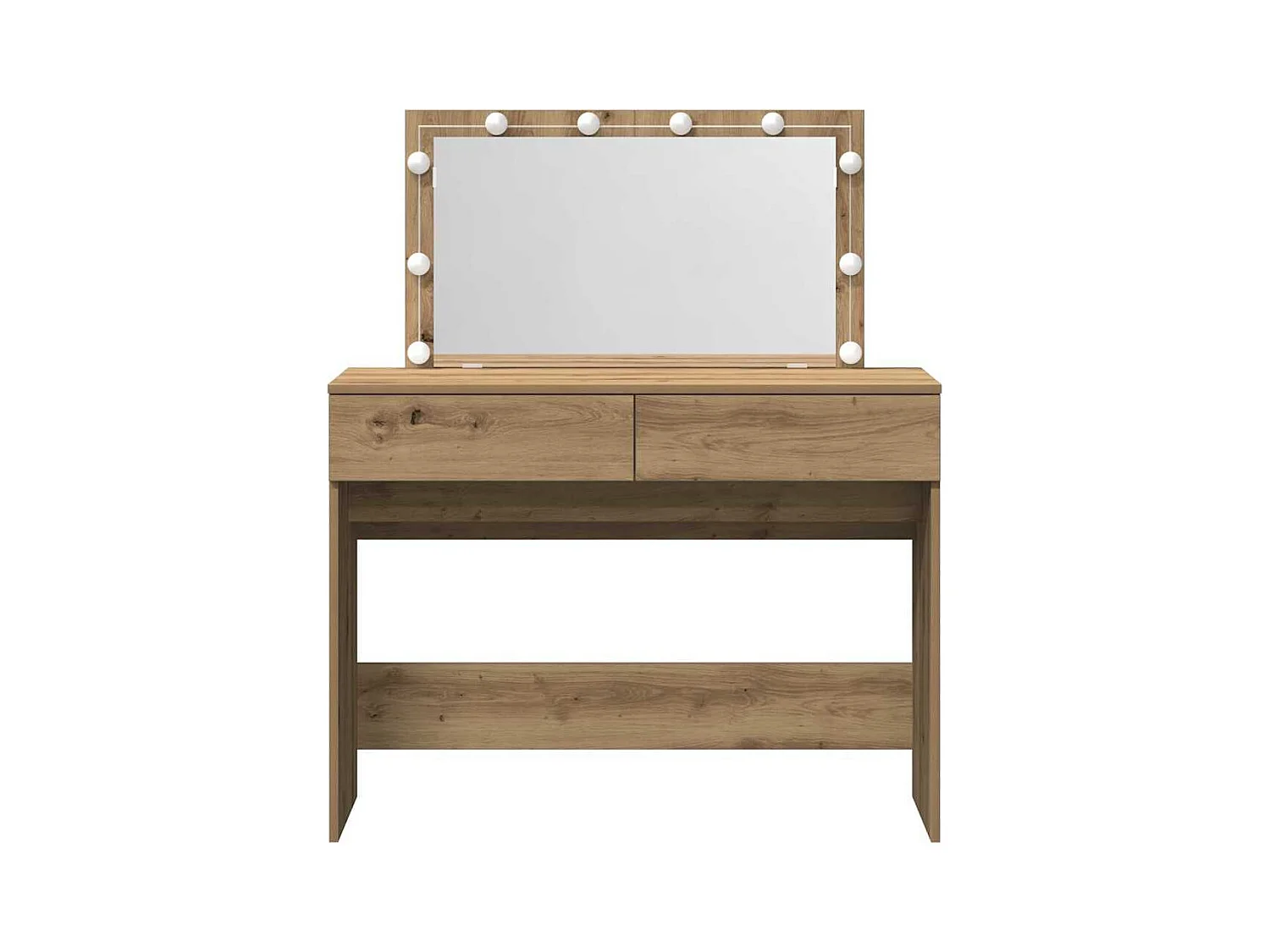 Coiffeuse chêne artisanal 100 x 40 x 120 cm Bois d'ingénierie