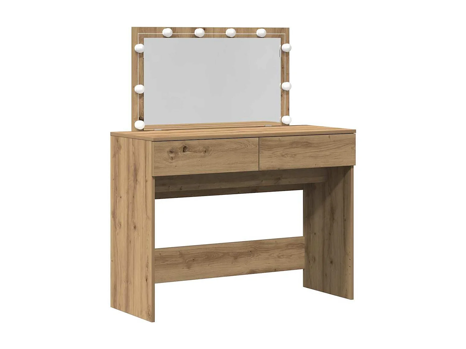 Coiffeuse chêne artisanal 100 x 40 x 120 cm Bois d'ingénierie