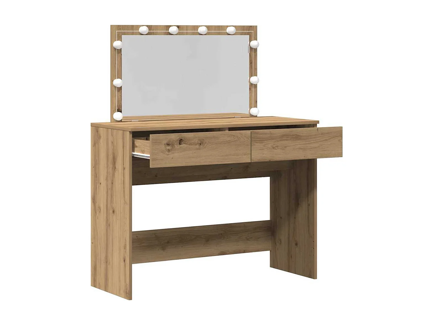 Coiffeuse chêne artisanal 100 x 40 x 120 cm Bois d'ingénierie