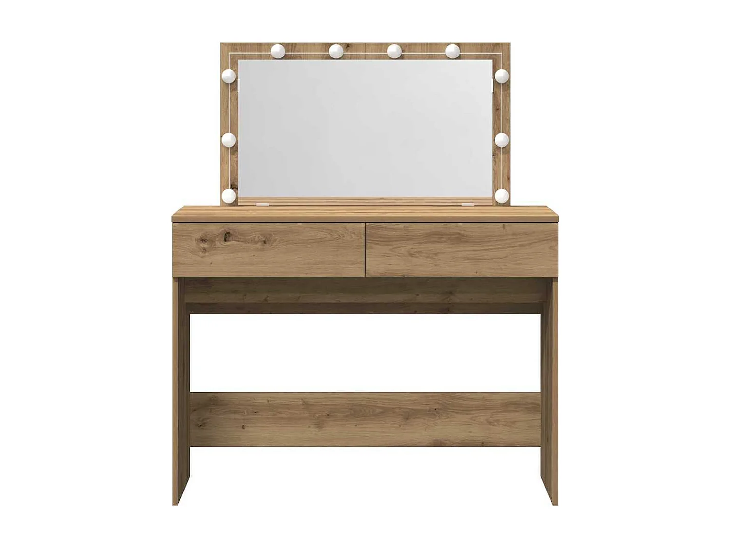 Coiffeuse chêne artisanal 100 x 40 x 120 cm Bois d'ingénierie