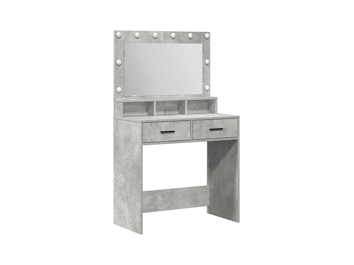 Coiffeuse Gris béton 79 x 41 x 135 cm Bois d'ingénierie