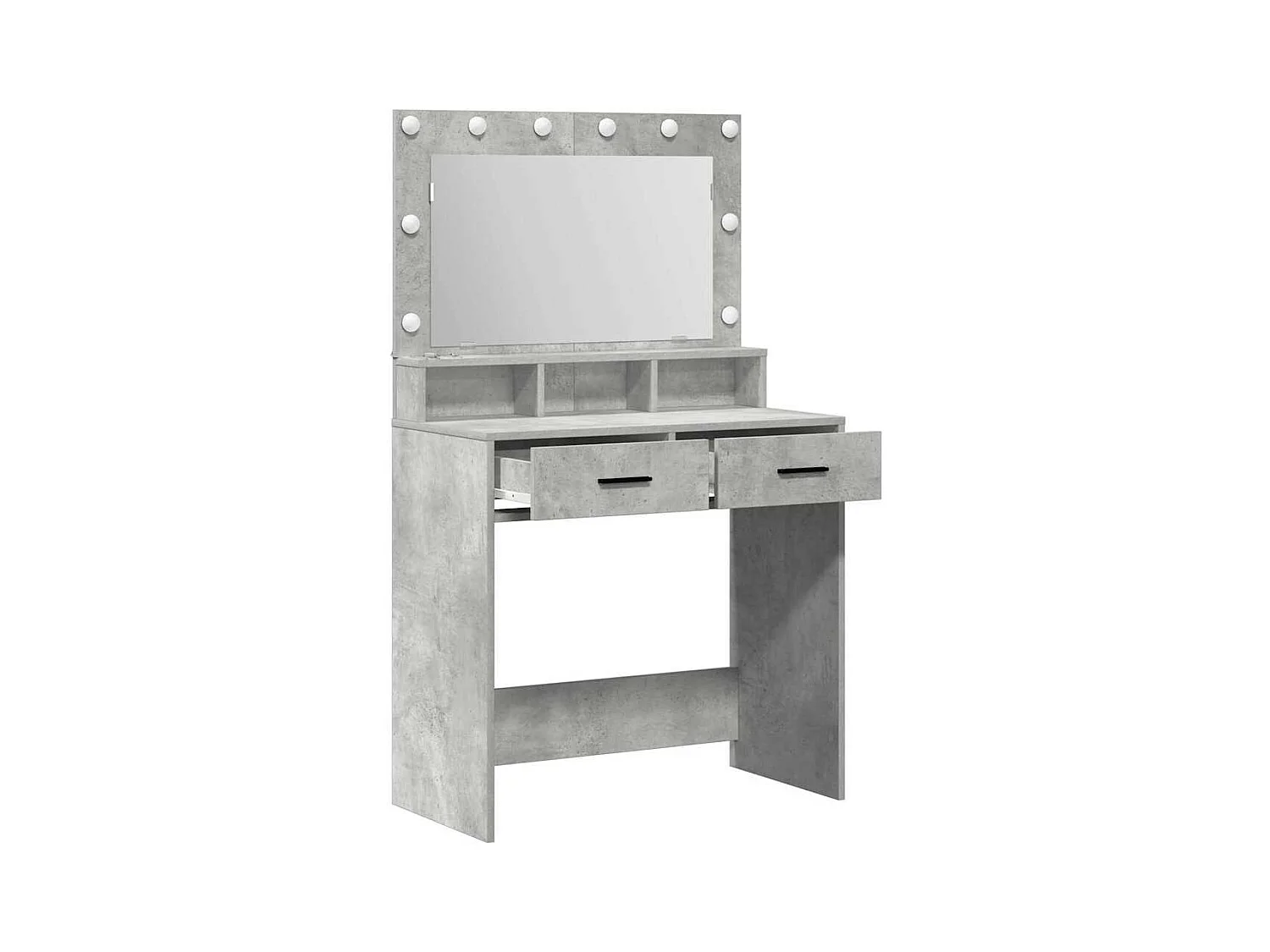 Coiffeuse Gris béton 79 x 41 x 135 cm Bois d'ingénierie