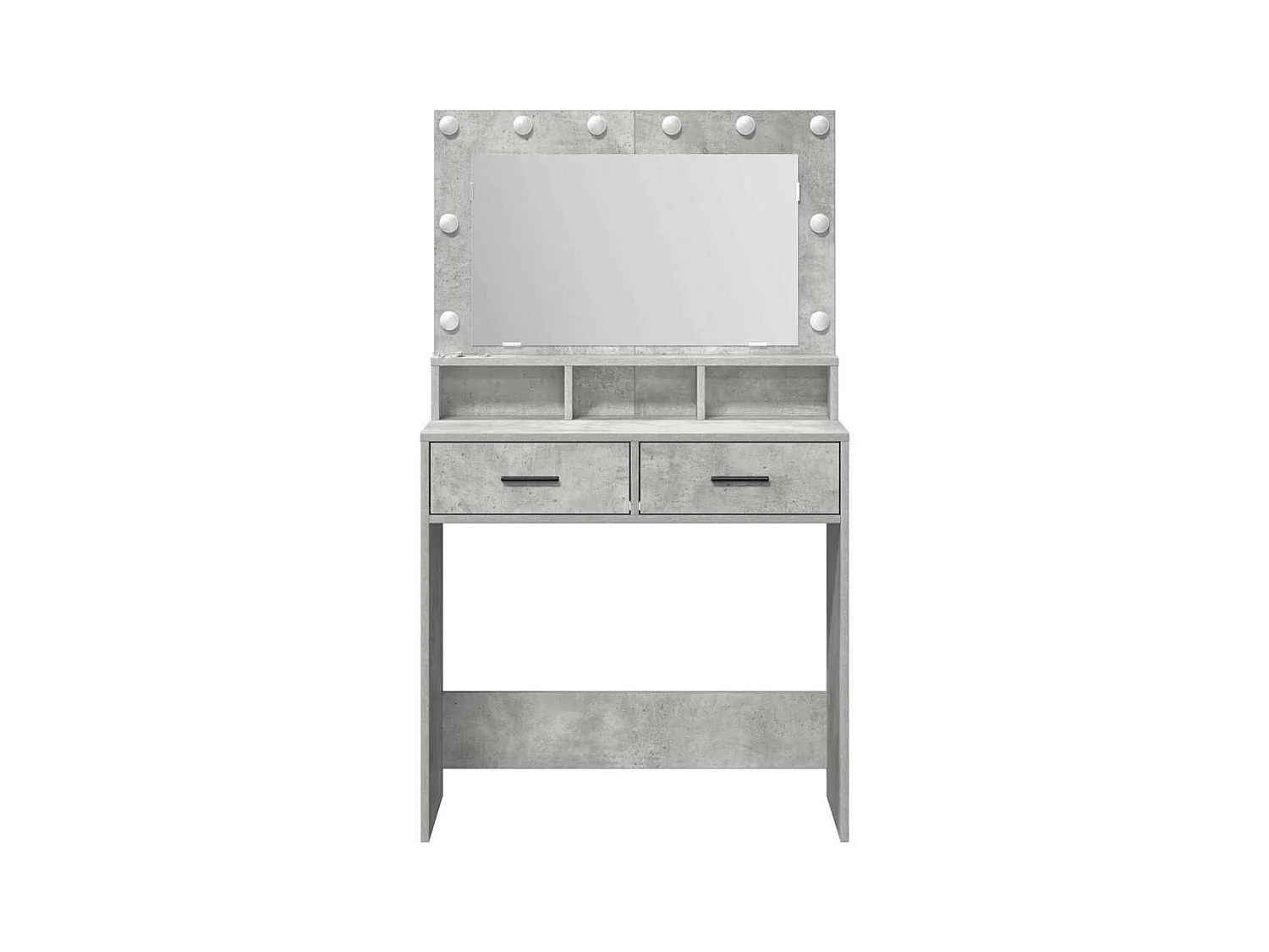 Coiffeuse Gris béton 79 x 41 x 135 cm Bois d'ingénierie