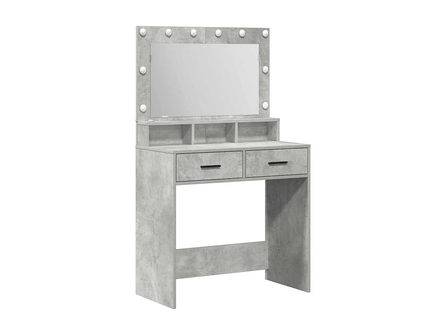 Coiffeuse Gris béton 79 x 41 x 135 cm Bois d'ingénierie