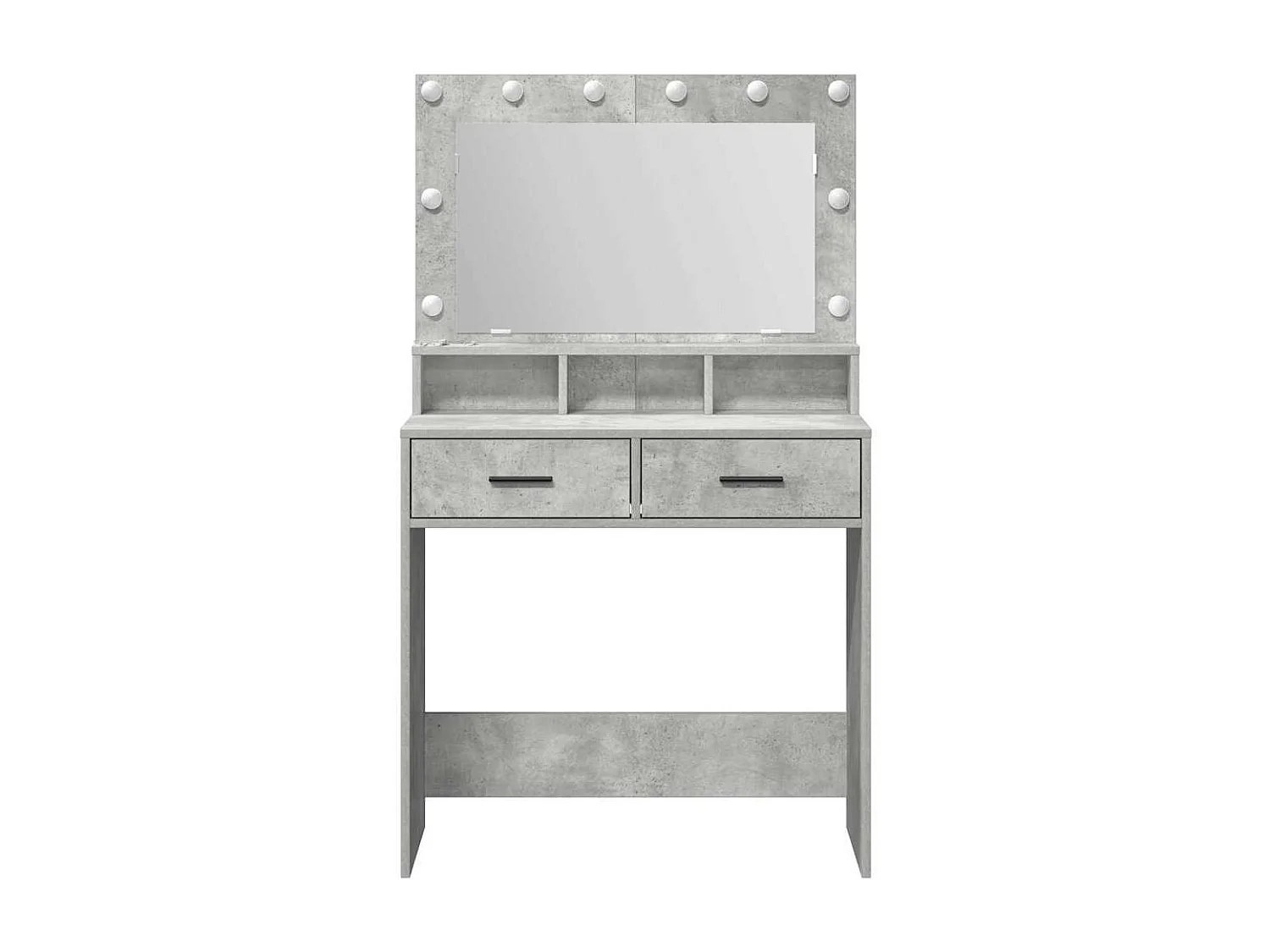 Coiffeuse Gris béton 79 x 41 x 135 cm Bois d'ingénierie