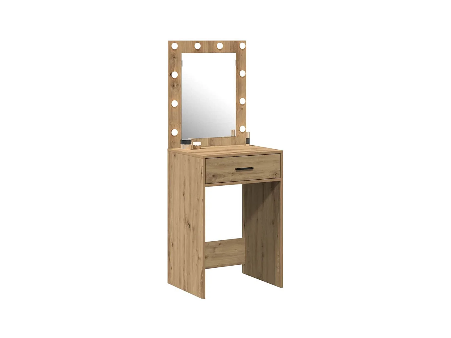 Handgemaakte eikenhouten kaptafel 50 x 41 x 135 cm Technisch hout