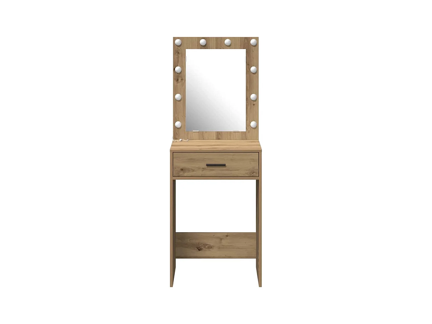 Handgemaakte eikenhouten kaptafel 50 x 41 x 135 cm Technisch hout