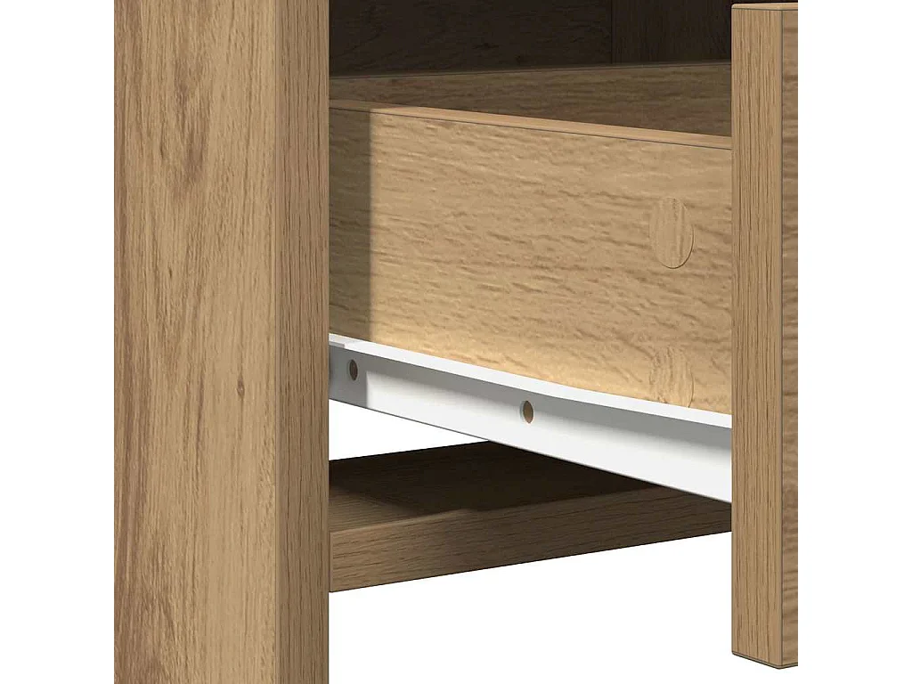 Handgemaakte eikenhouten kaptafel 50 x 41 x 135 cm Technisch hout