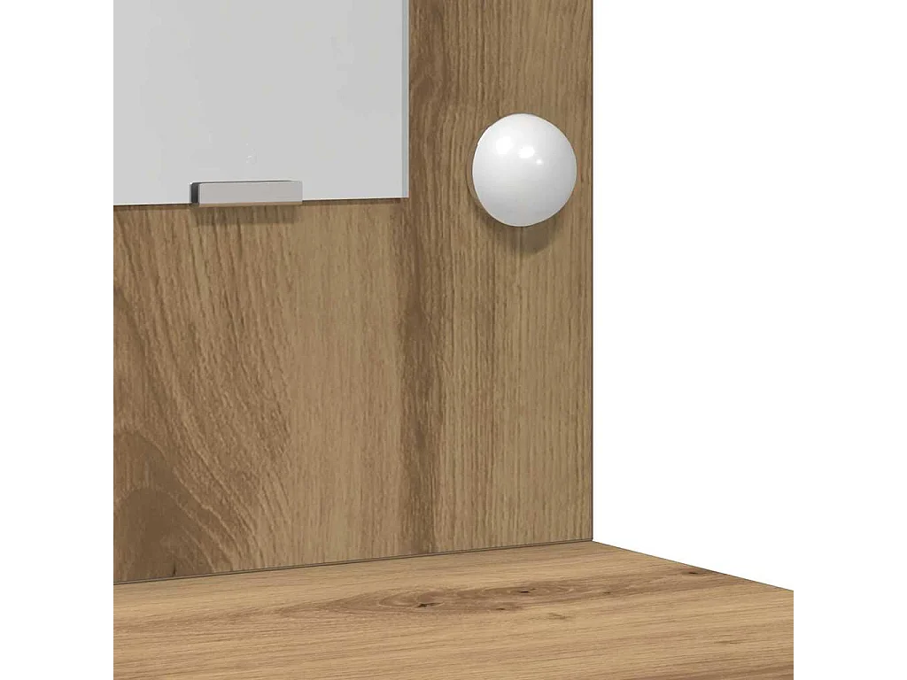 Coiffeuse chêne artisanal 50 x 41 x 135 cm Bois d'ingénierie