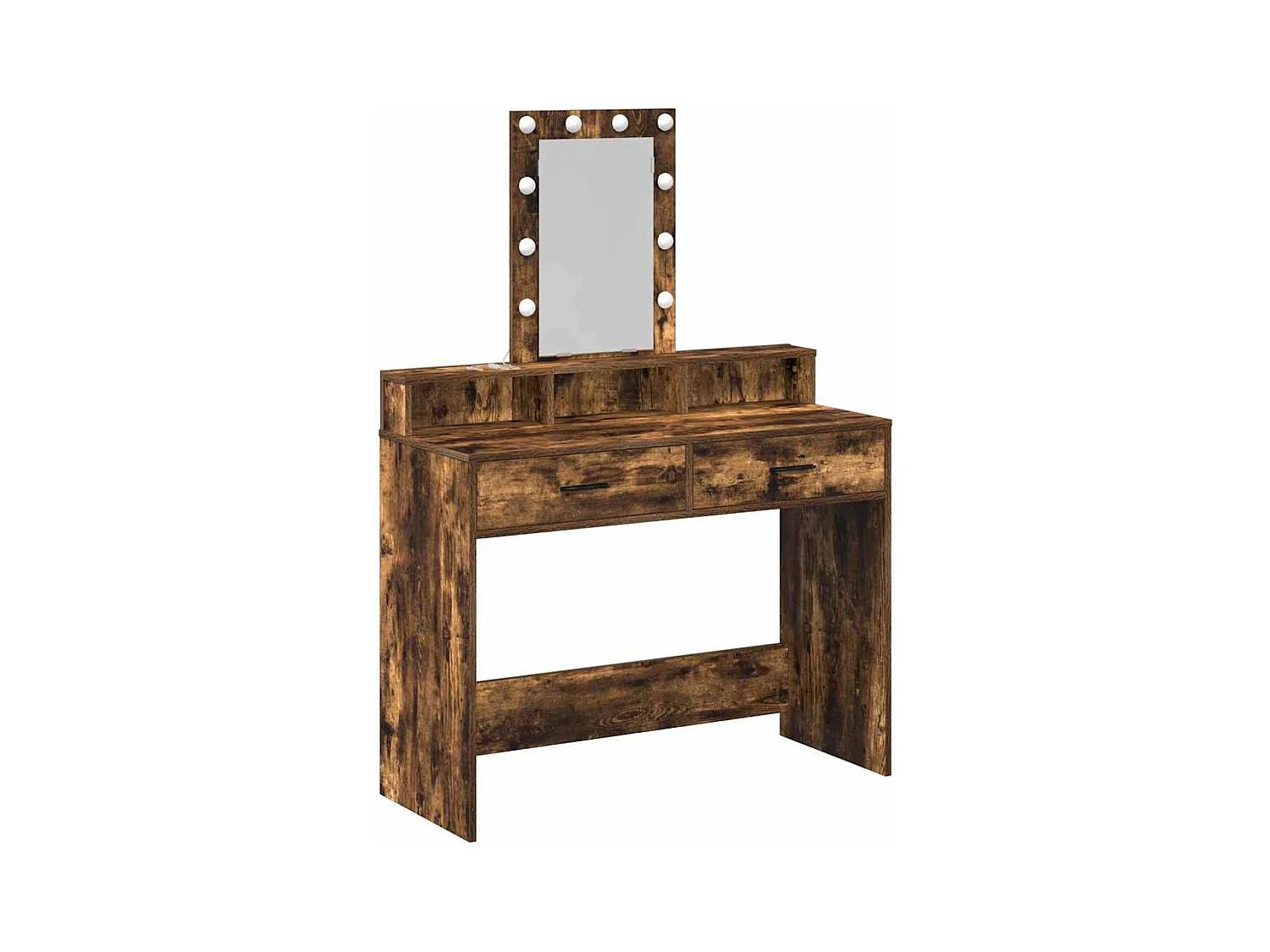 Bruine kaptafel 100 x 41 x 140 cm bewerkt hout