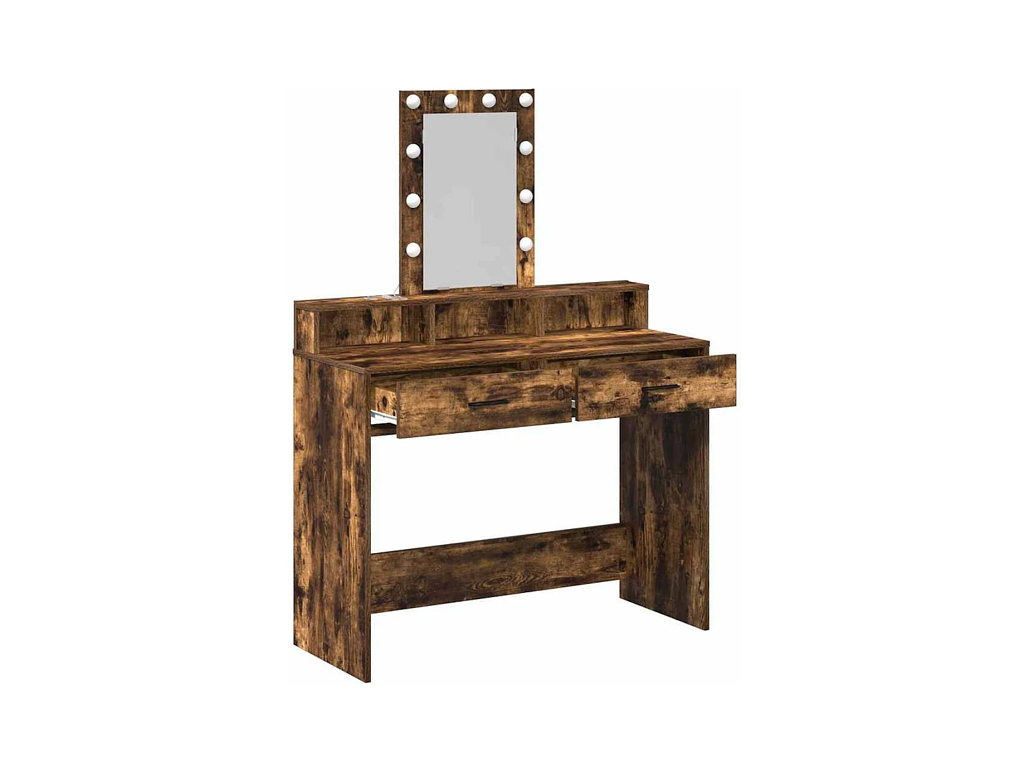 Bruine kaptafel 100 x 41 x 140 cm bewerkt hout