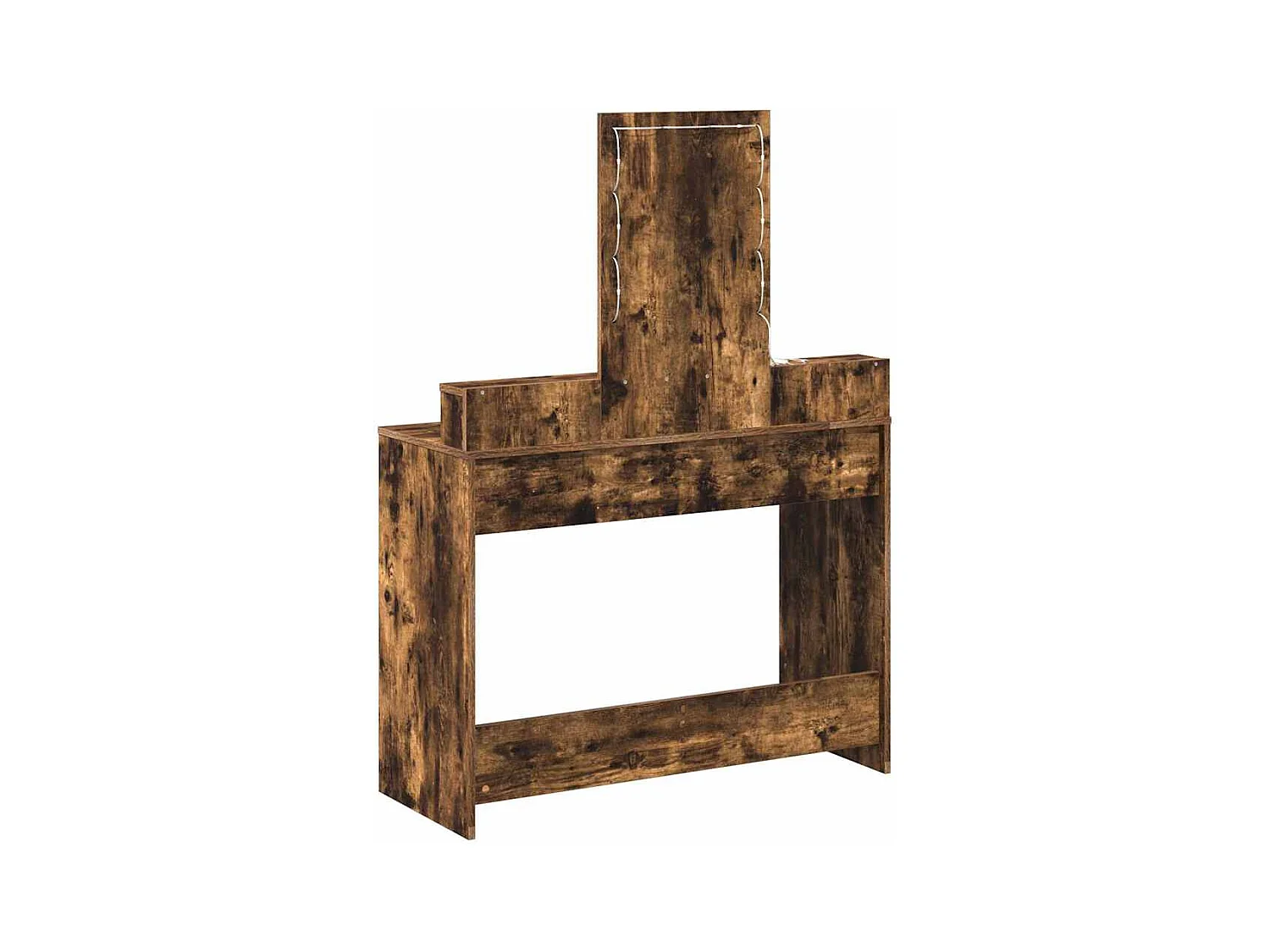 Bruine kaptafel 100 x 41 x 140 cm bewerkt hout