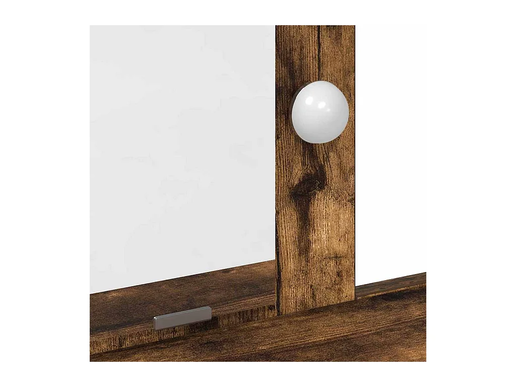 Bruine kaptafel 100 x 41 x 140 cm bewerkt hout