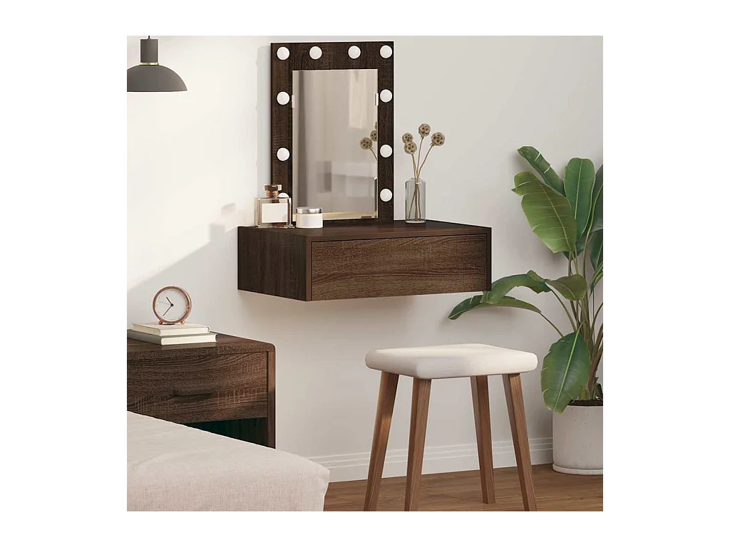 Table de Toilette Marron 60 x 40 x 70 cm Bois d'ingénierie