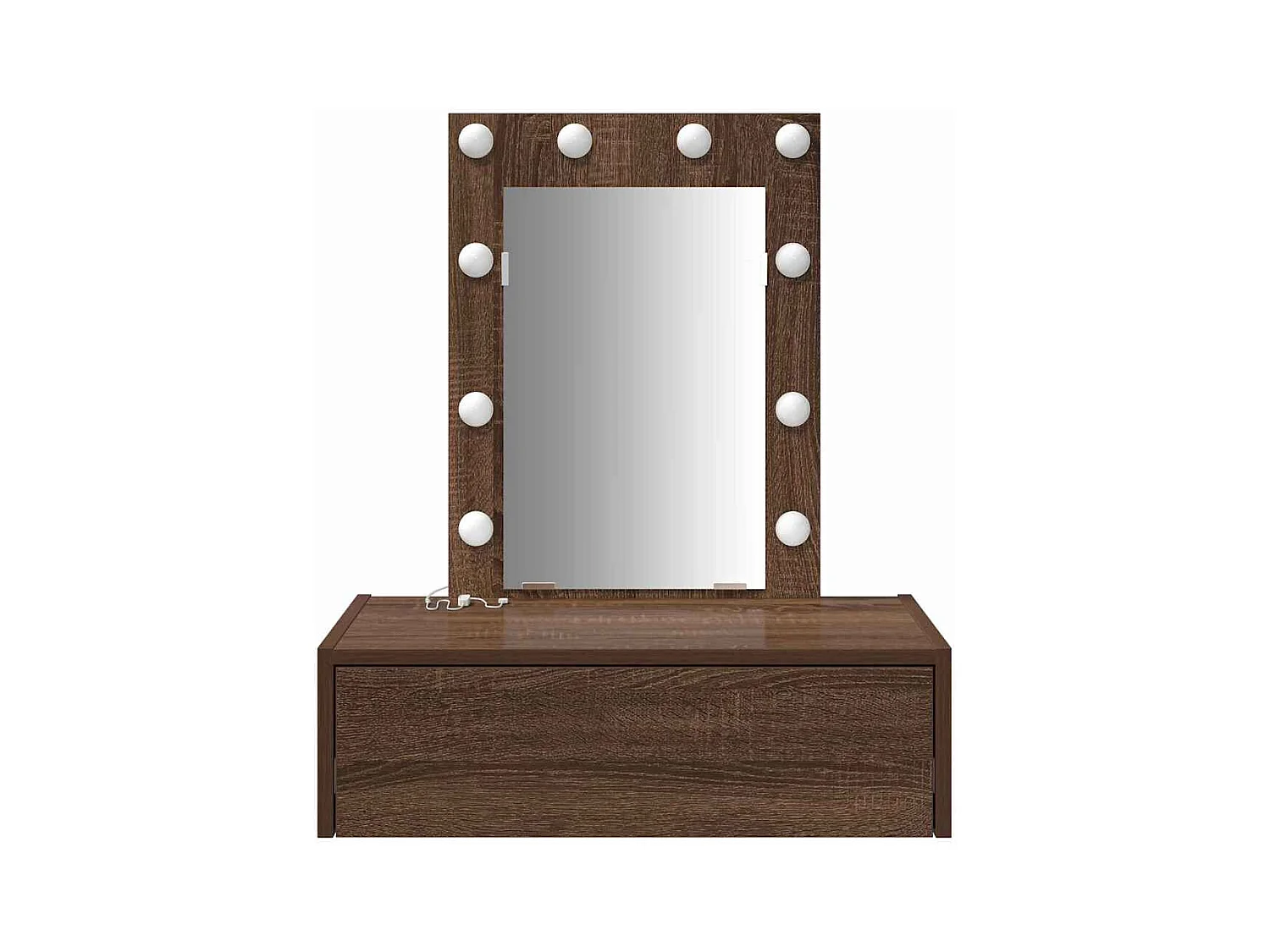 Table de Toilette Marron 60 x 40 x 70 cm Bois d'ingénierie