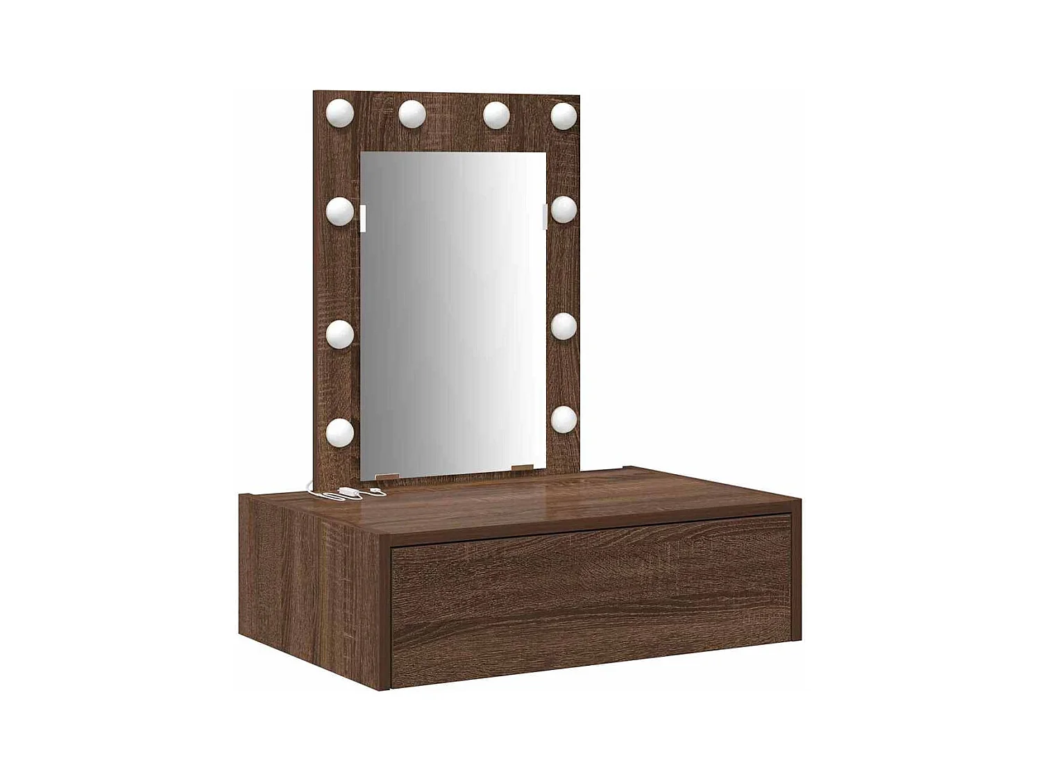 Table de Toilette Marron 60 x 40 x 70 cm Bois d'ingénierie