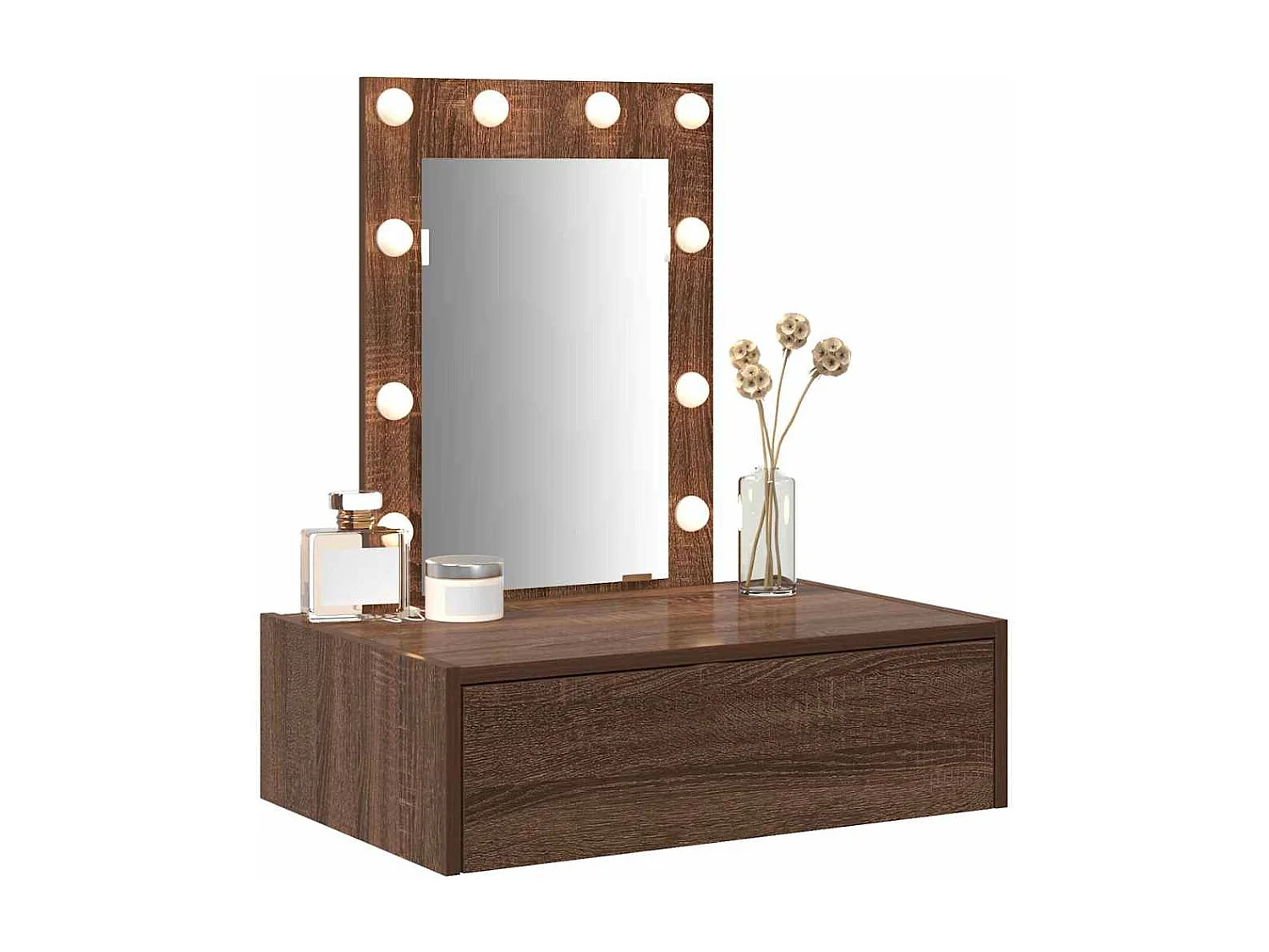 Table de Toilette Marron 60 x 40 x 70 cm Bois d'ingénierie