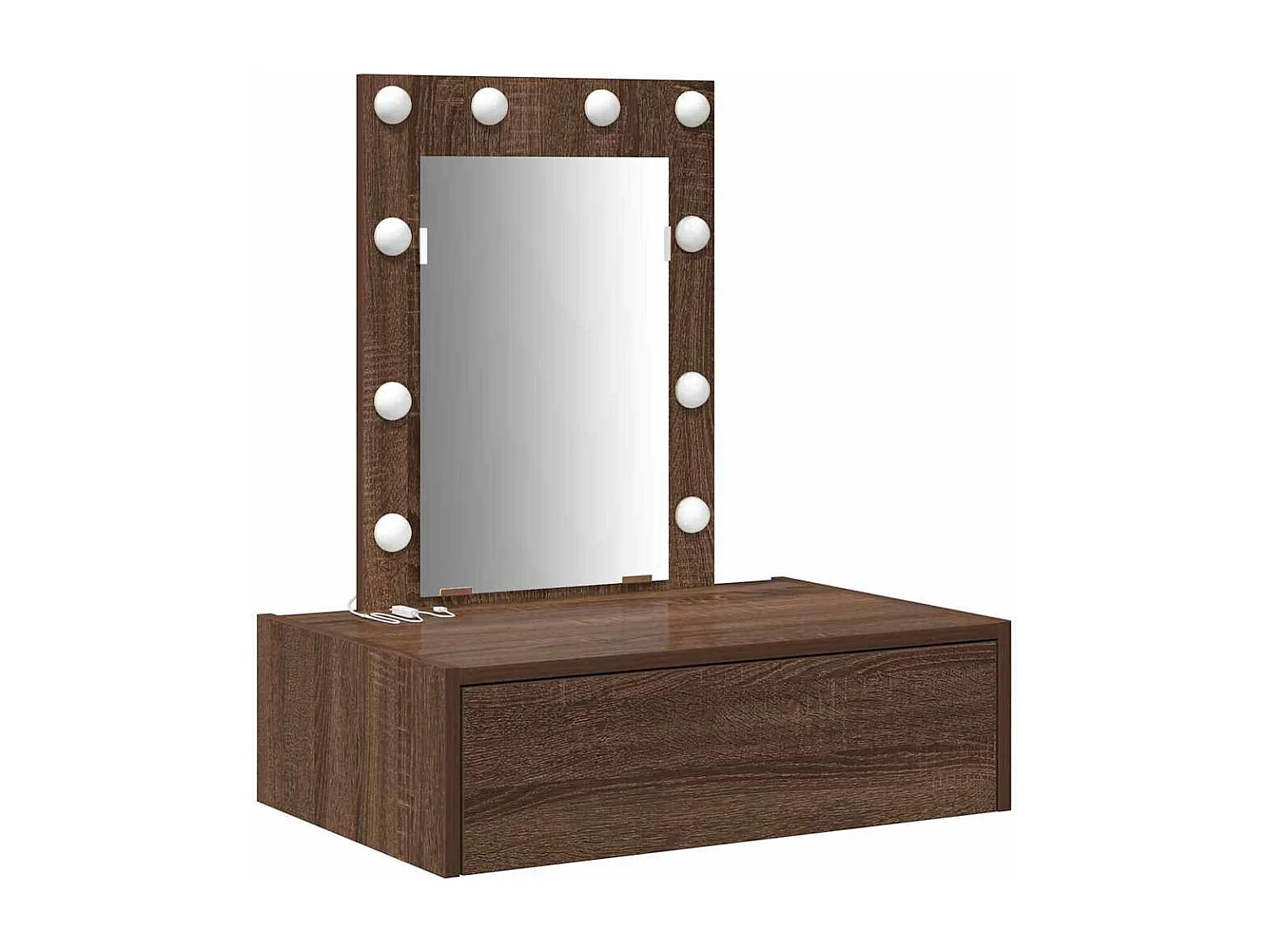 Table de Toilette Marron 60 x 40 x 70 cm Bois d'ingénierie