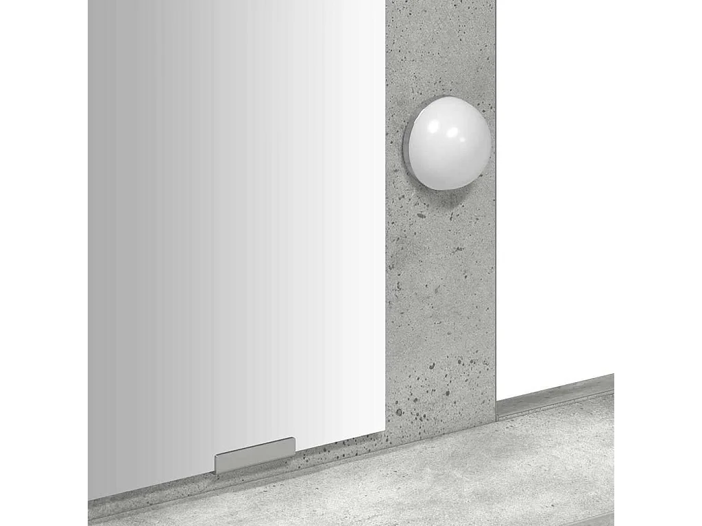 Grijze kaptafel 100 x 41 x 140 cm bewerkt hout