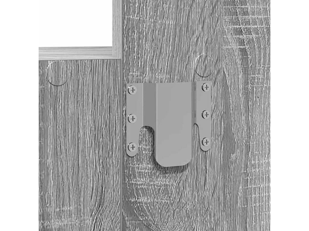 Grijze kaptafel 60 x 40 x 70 cm bewerkt hout