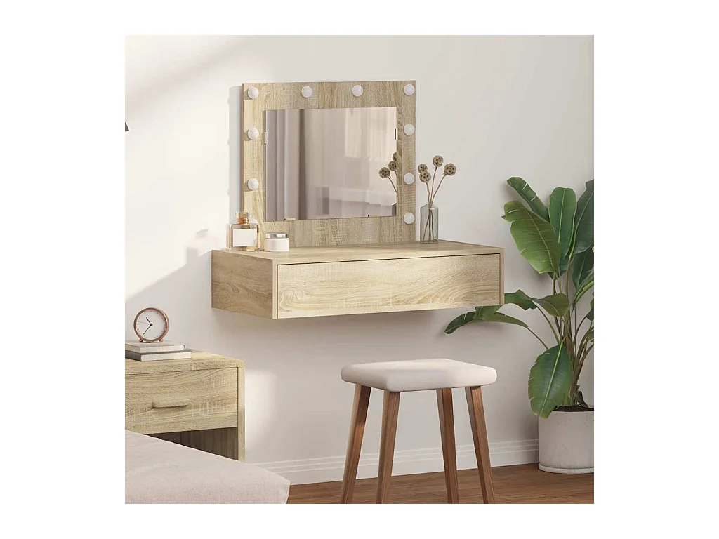 Table de Toilette Marron 83 x 40 x 70 cm Bois d'ingénierie