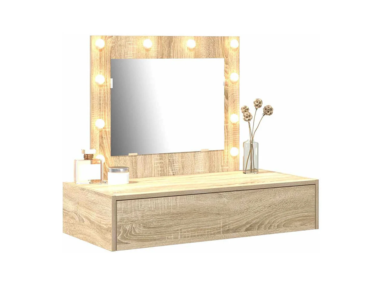 Table de Toilette Marron 83 x 40 x 70 cm Bois d'ingénierie