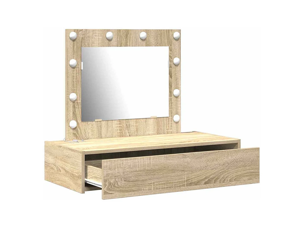 Table de Toilette Marron 83 x 40 x 70 cm Bois d'ingénierie