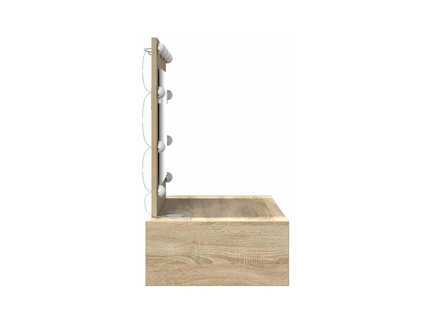 Table de Toilette Marron 83 x 40 x 70 cm Bois d'ingénierie