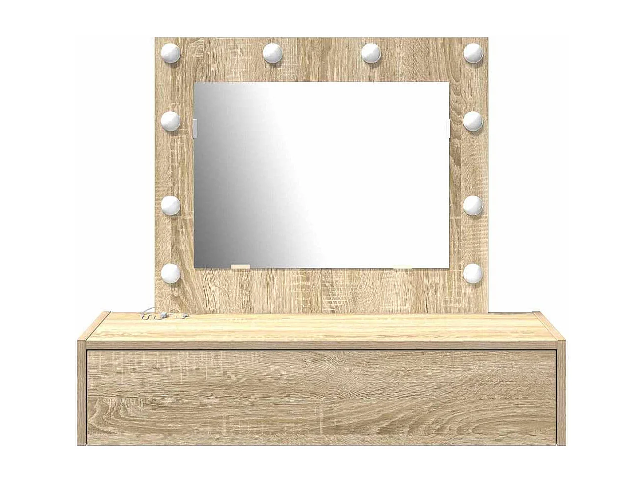 Table de Toilette Marron 83 x 40 x 70 cm Bois d'ingénierie