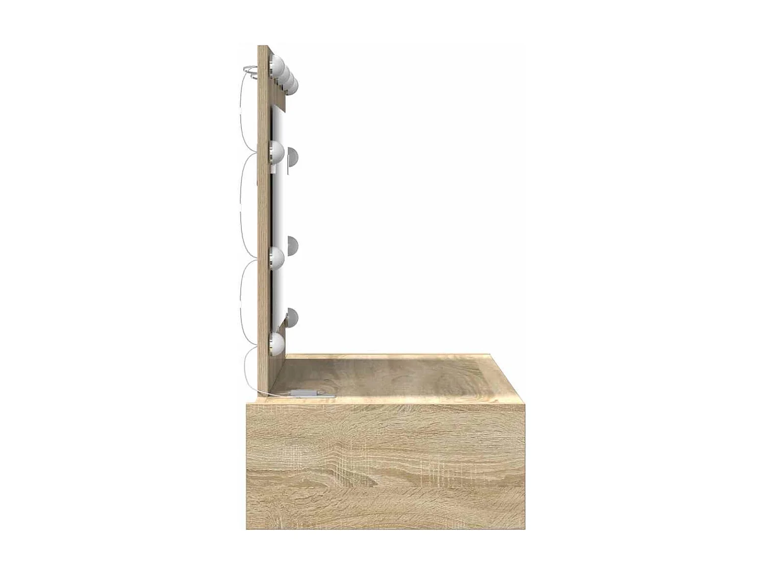 Table de Toilette Marron 83 x 40 x 70 cm Bois d'ingénierie