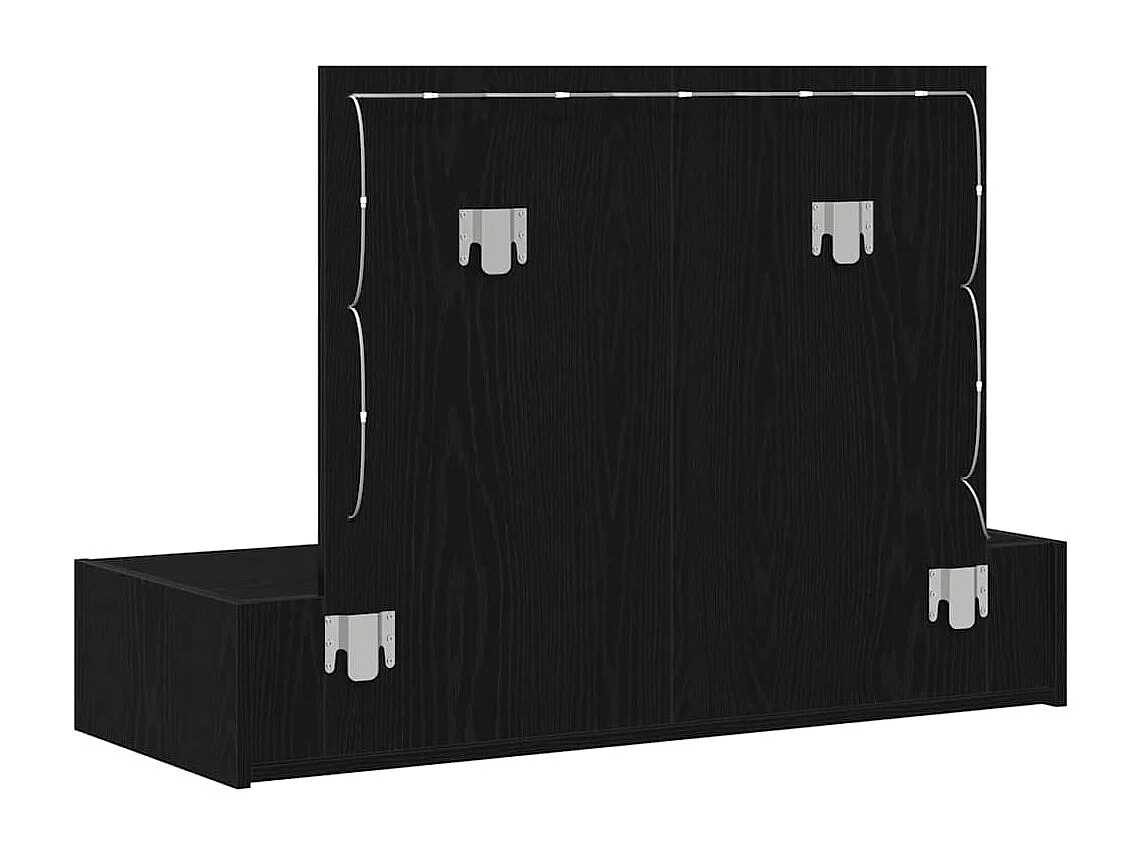 Table de Toilette Noir 100 x 40 x 70 cm Bois d'ingénierie