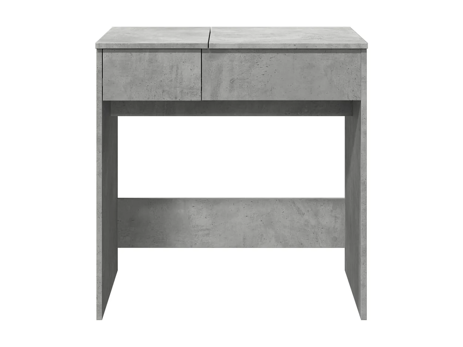 Toletta con specchio grigio cemento 73x46,5x120 cm