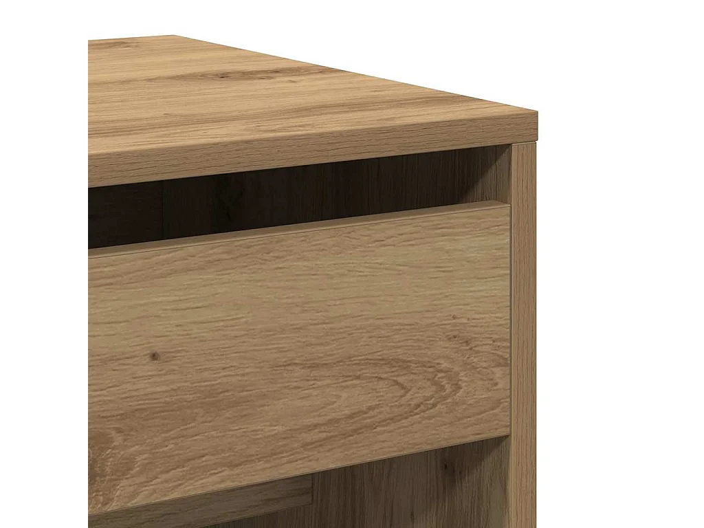 Coiffeuse chêne artisanal 60 x 40 x 75 cm Bois d'ingénierie