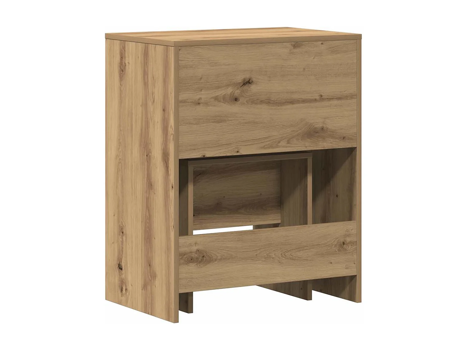 Coiffeuse chêne artisanal 60 x 40 x 75 cm Bois d'ingénierie