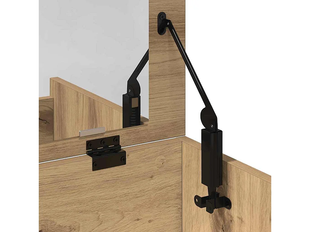 Coiffeuse chêne artisanal 60 x 40 x 75 cm Bois d'ingénierie