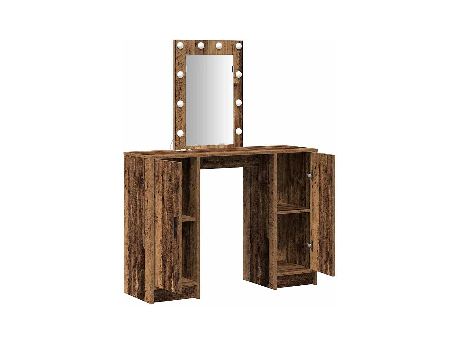 Bruine kaptafel 102 x 33 x 135 cm bewerkt hout