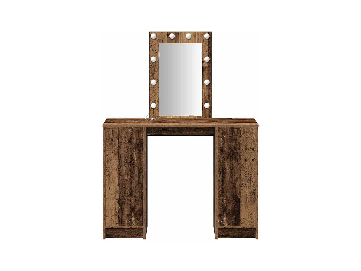 Bruine kaptafel 102 x 33 x 135 cm bewerkt hout