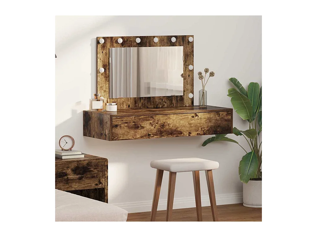 Table de Toilette Marron 100 x 40 x 70 cm Bois d'ingénierie