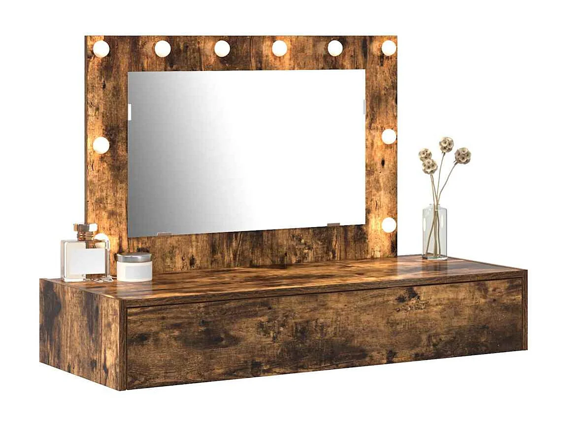 Table de Toilette Marron 100 x 40 x 70 cm Bois d'ingénierie