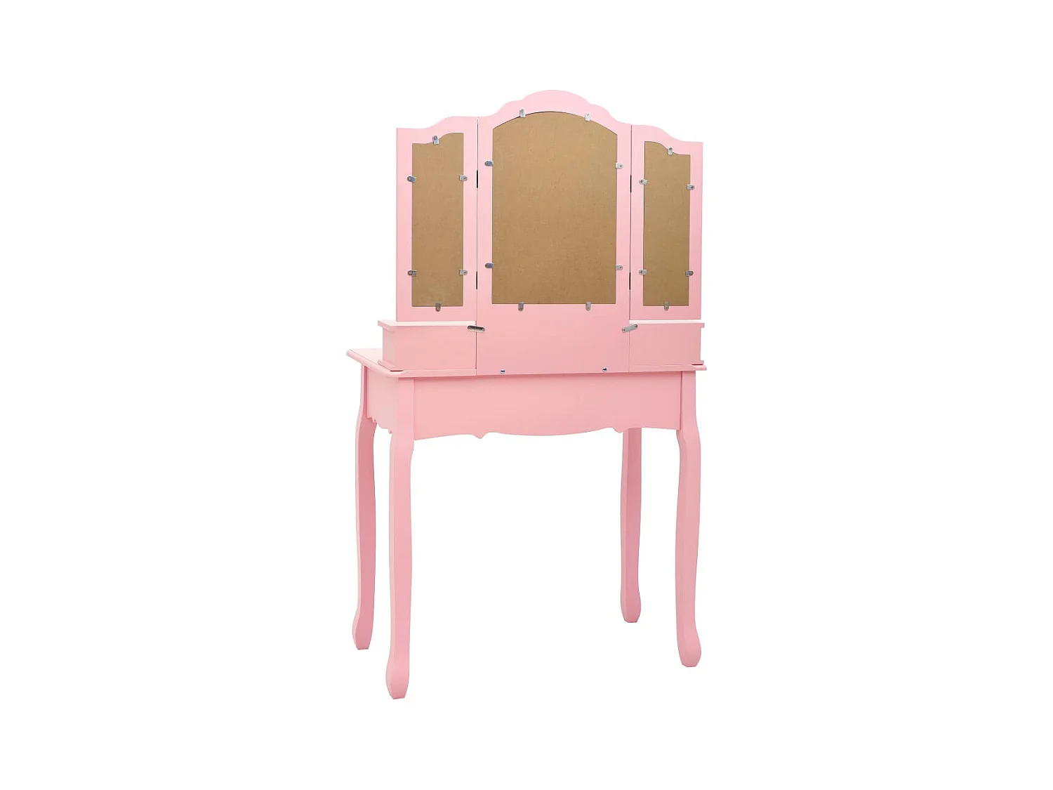Ensemble de coiffeuse avec tabouret Rose 80x69x141 cm Paulownia